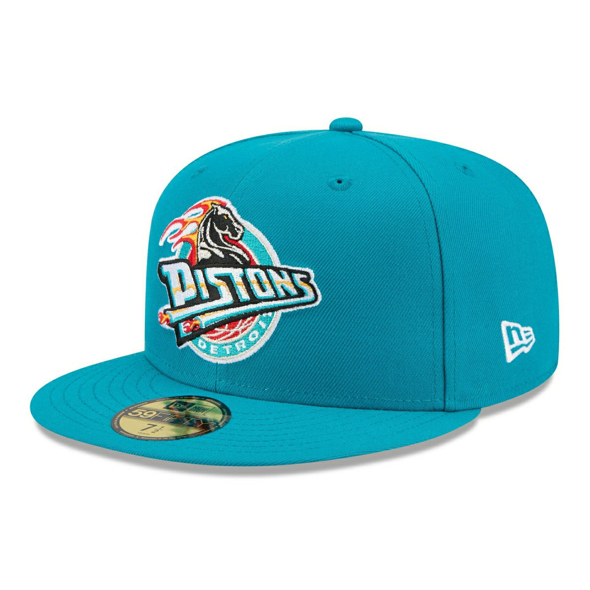 Detroit Pistons 1996-2000 Hardwood Classics 59FIFTY Fitted Cap Teal Taass for sale