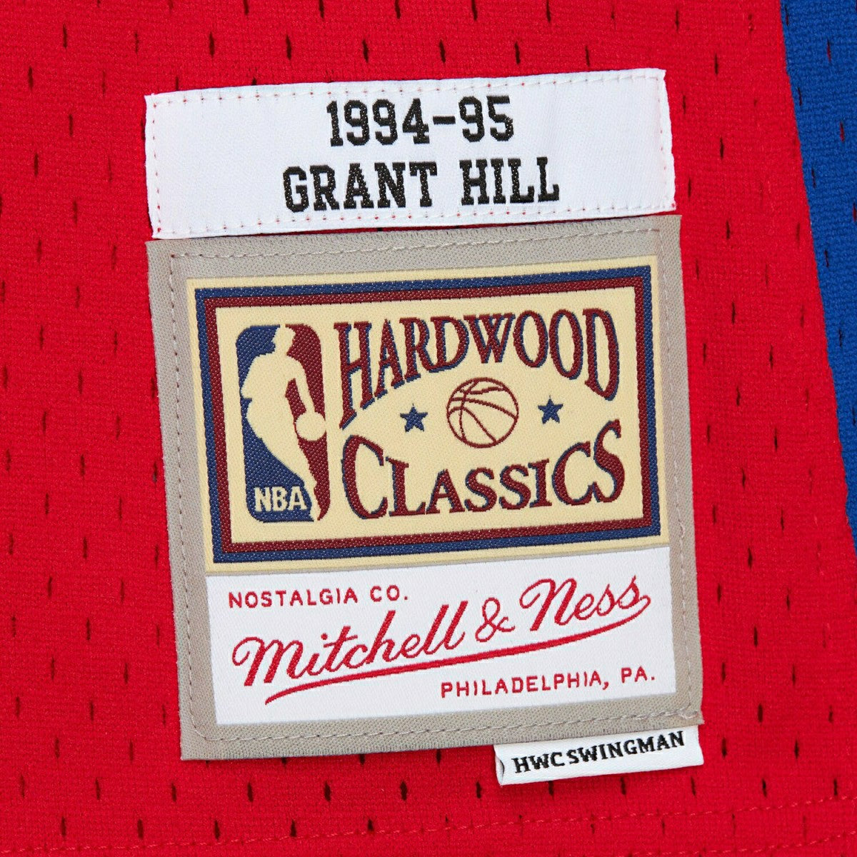Grant Hill #33 Detroit Pistons 1994-95 Mitchell & Ness Swingman NBA Jersey Red Classic