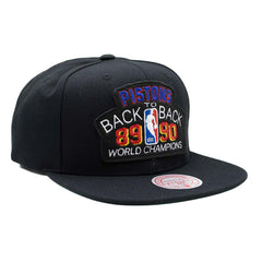 Detroit Pistons Back To Back Champions Mitchell & Ness Snapback NBA Cap Lifestyle