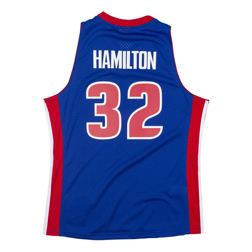 Rip Hamilton #32 Detroit Pistons 2003-04 Mitchell & Ness Swingman NBA Jersey Blue Fashion