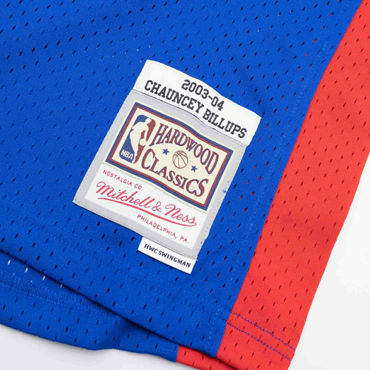Chauncey Billups #1 Detroit Pistons 2003-04 Mitchell & Ness Swingman NBA Jersey Blue Lifestyle
