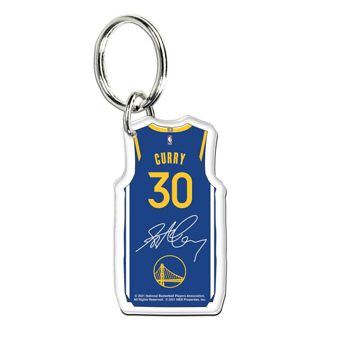 NBA Acrylic Jersey Keyring Stephen Curry #30 Golden State Warriors Taass for sale