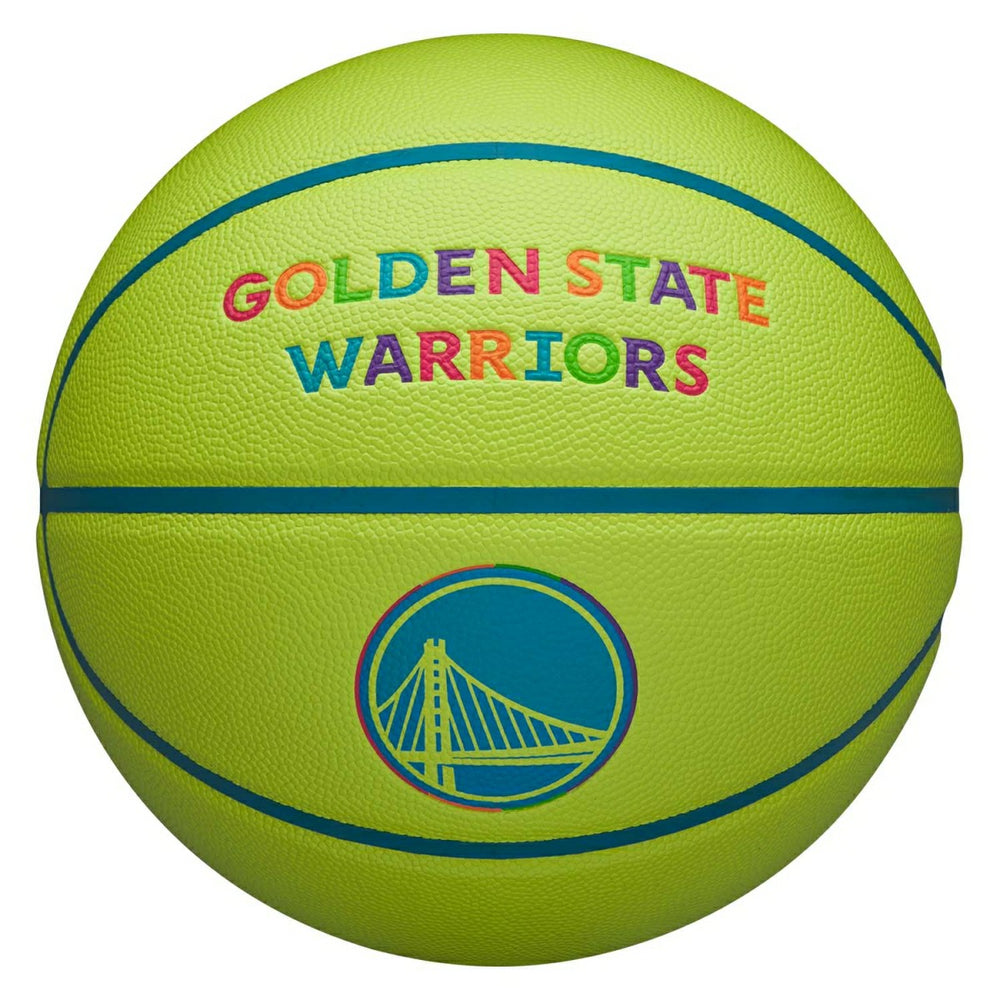 Golden State Warriors Neon Pop NBA Basketball (Size 7) Fashion