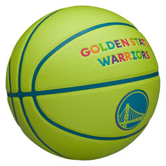 Golden State Warriors Neon Pop NBA Basketball (Size 7) Fashion