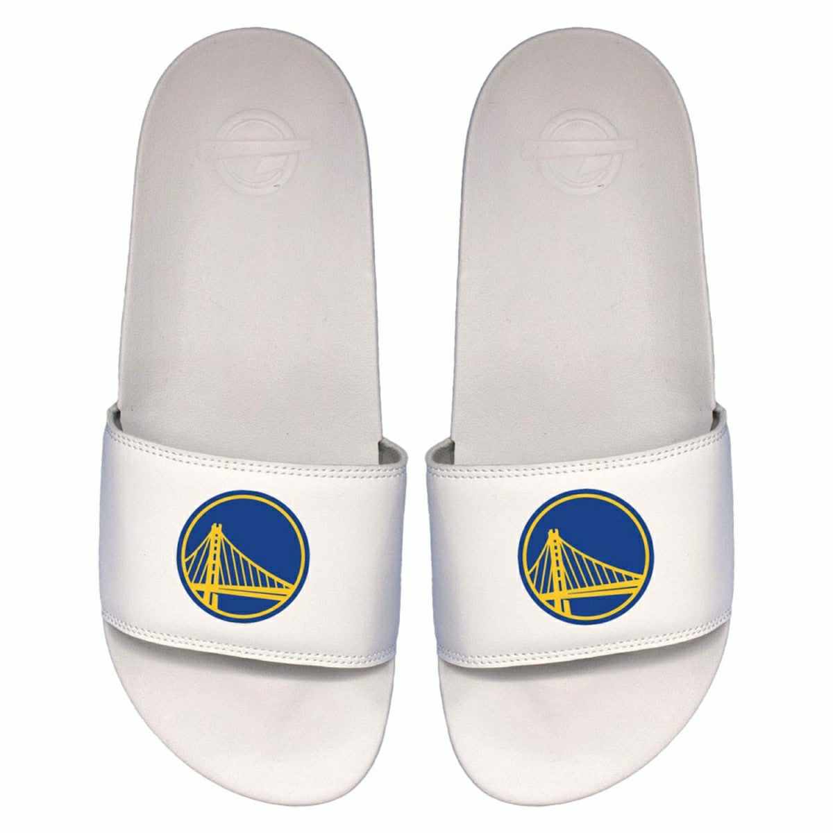 Golden State Warriors Primary Logo ISlide NBA Gel Slides White Fashion