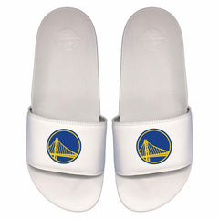 Golden State Warriors Primary Logo ISlide NBA Gel Slides White Fashion