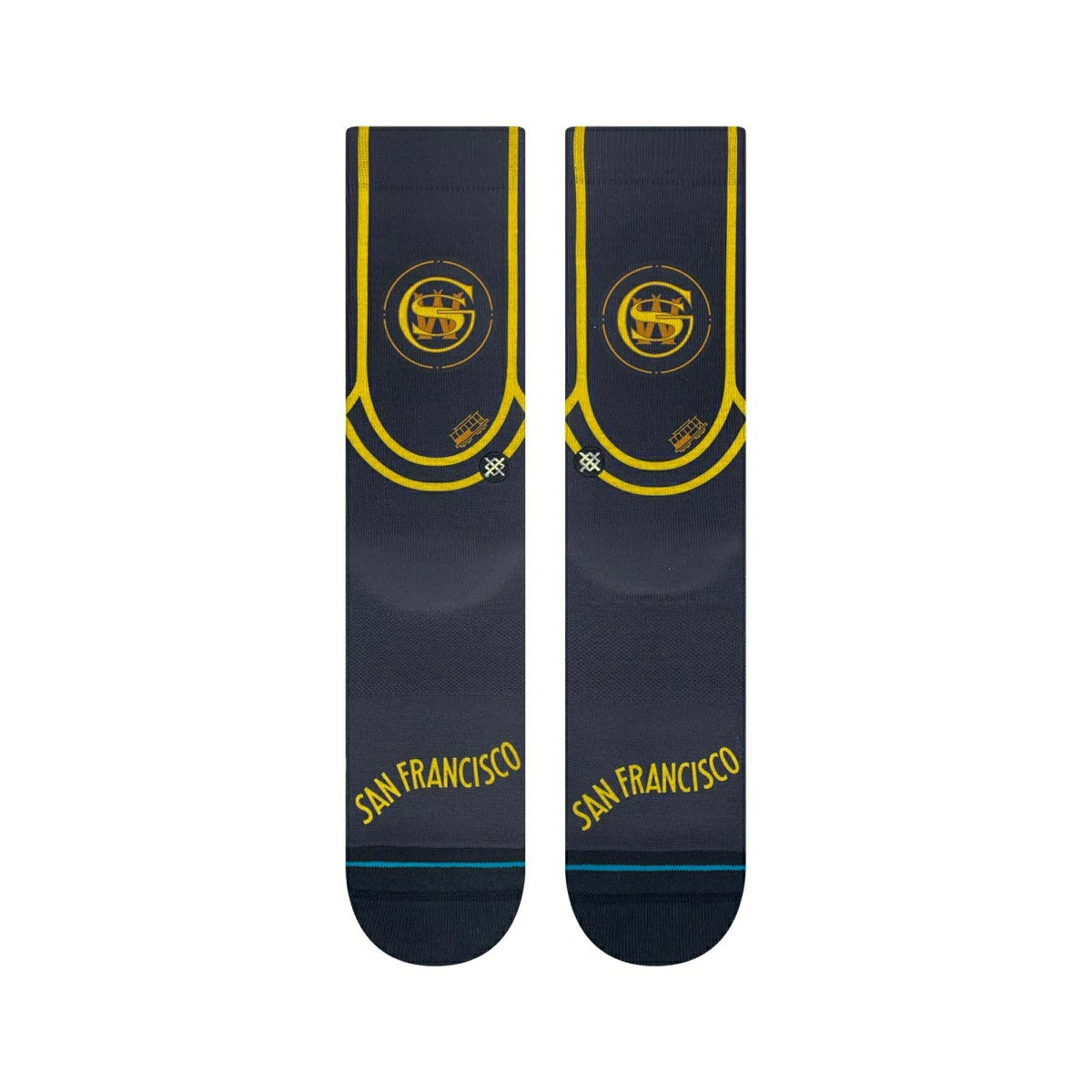 Golden State Warriors 2023/24 NBA City Edition Stance Crew Socks Taass for sale