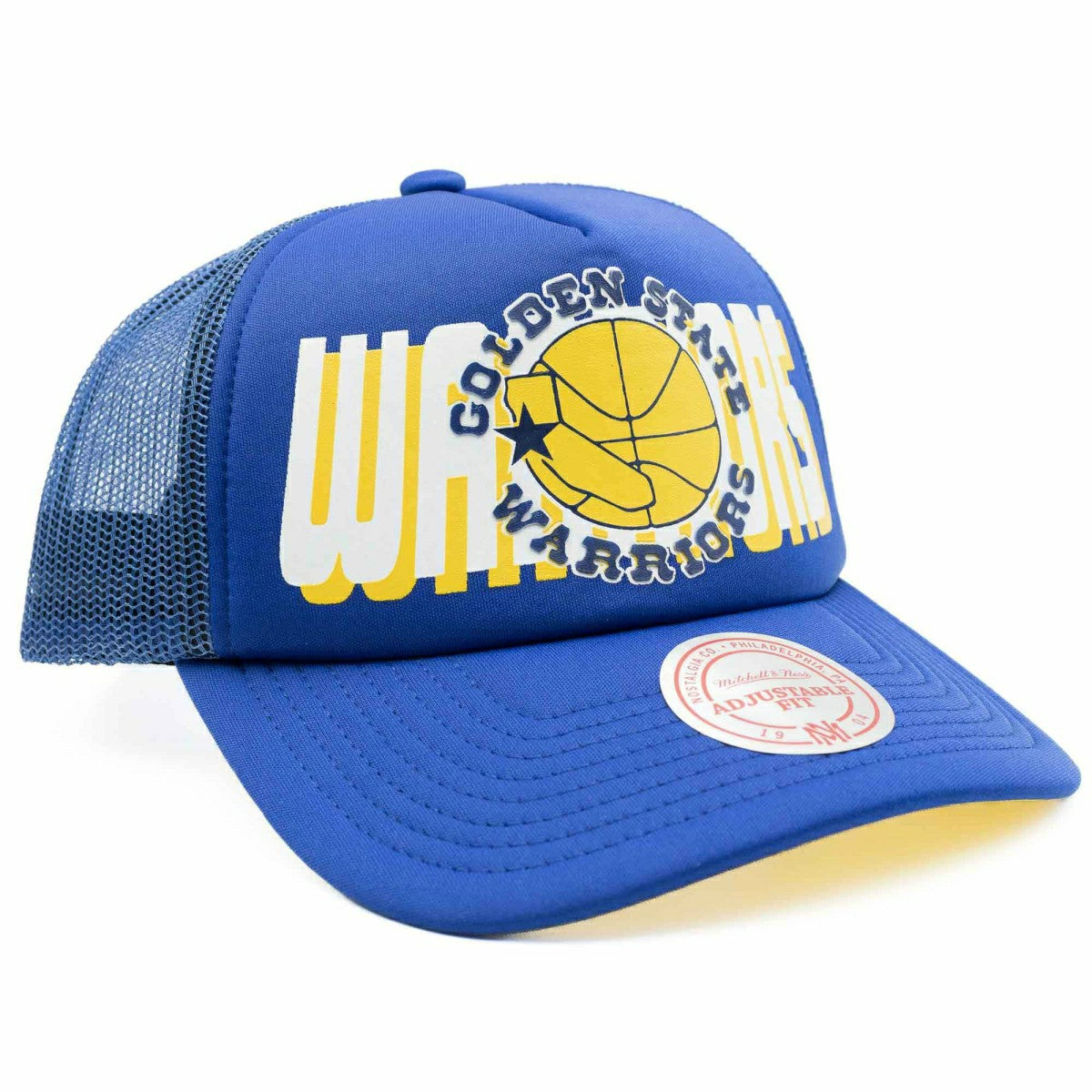 Golden State Warriors NBA Billboard Mitchell & Ness Trucker Cap Taass sale