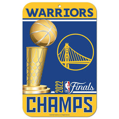 Golden State Warriors 2022 NBA Champions WinCraft NBA Sign Classic
