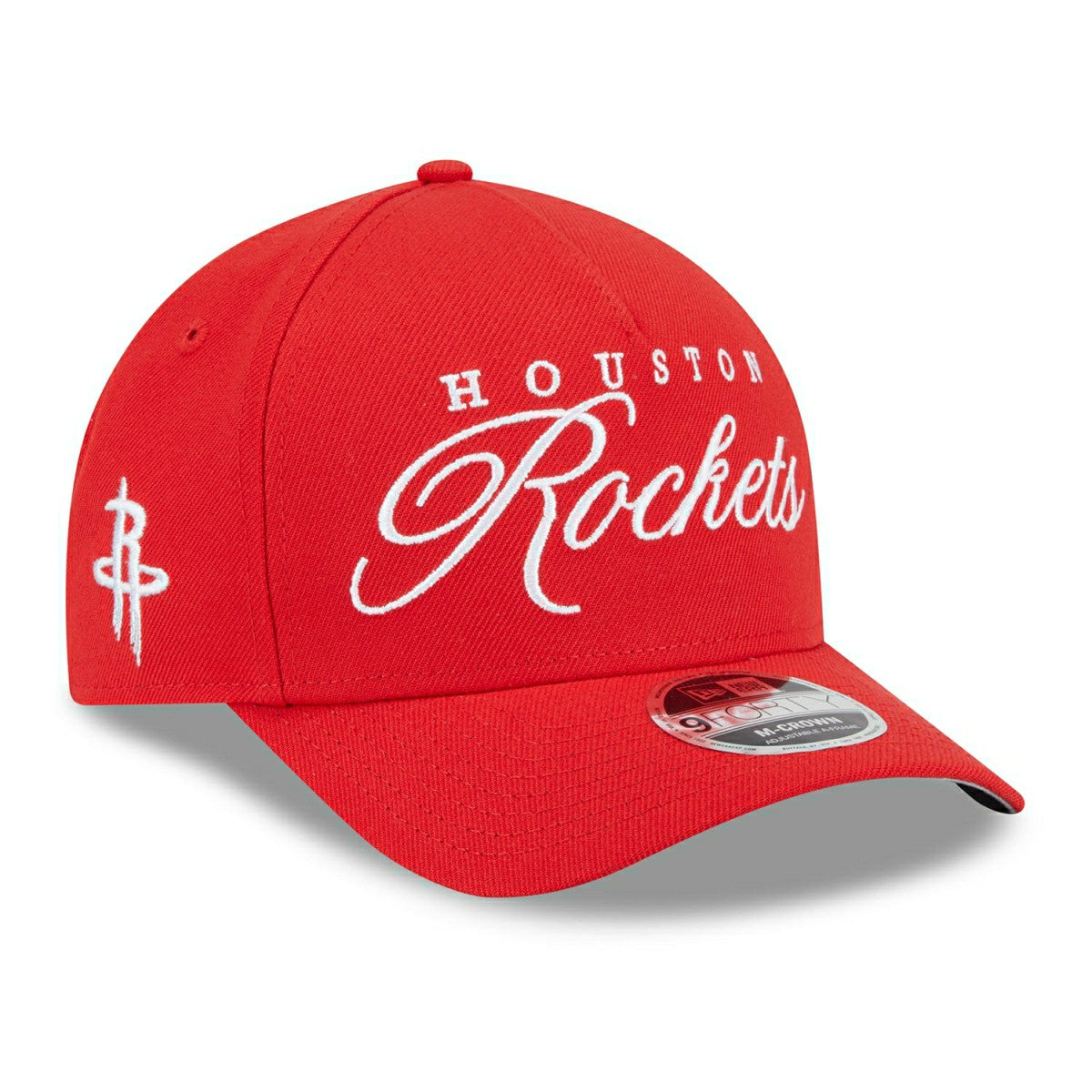 Houston Rockets 2025 NBA Draft 9FORTY M-Crown A-Frame Snapback Cap Red Lifestyle