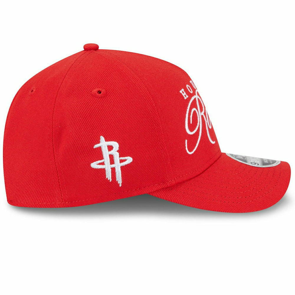 Houston Rockets 2025 NBA Draft 9FORTY M-Crown A-Frame Snapback Cap Red Lifestyle