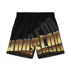Houston Rockets Big Face 4.0 Mitchell & Ness NBA Shorts Black Taass sale