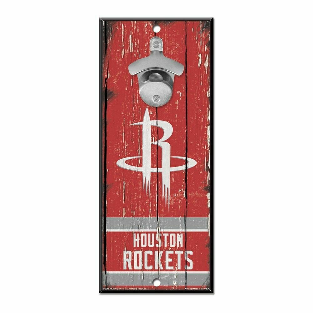 Houston Rockets NBA Bottle Opener Sign Taass for sale
