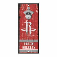 Houston Rockets NBA Bottle Opener Sign Taass for sale