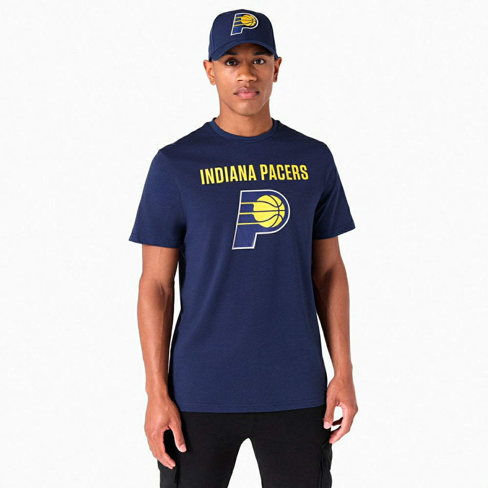 Indiana Pacers Team Logo NBA T-Shirt Navy Taass sale