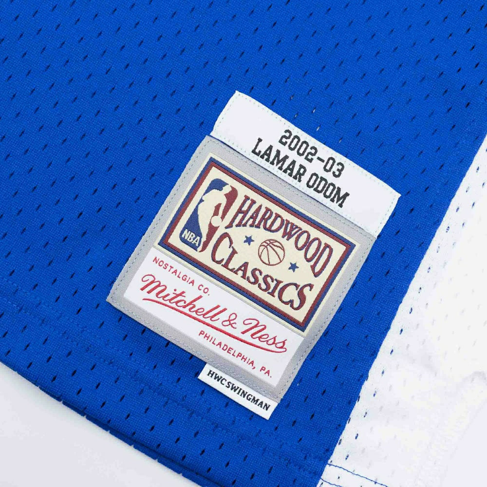 Lamar Odom #7 Los Angeles Clippers 2002-03 Mitchell & Ness Swingman NBA Jersey Blue Taass for sale