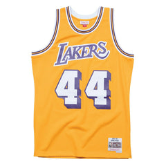 Jerry West #44 Los Angeles Lakers 1971-72 Swingman NBA Jersey Yellow Taass US