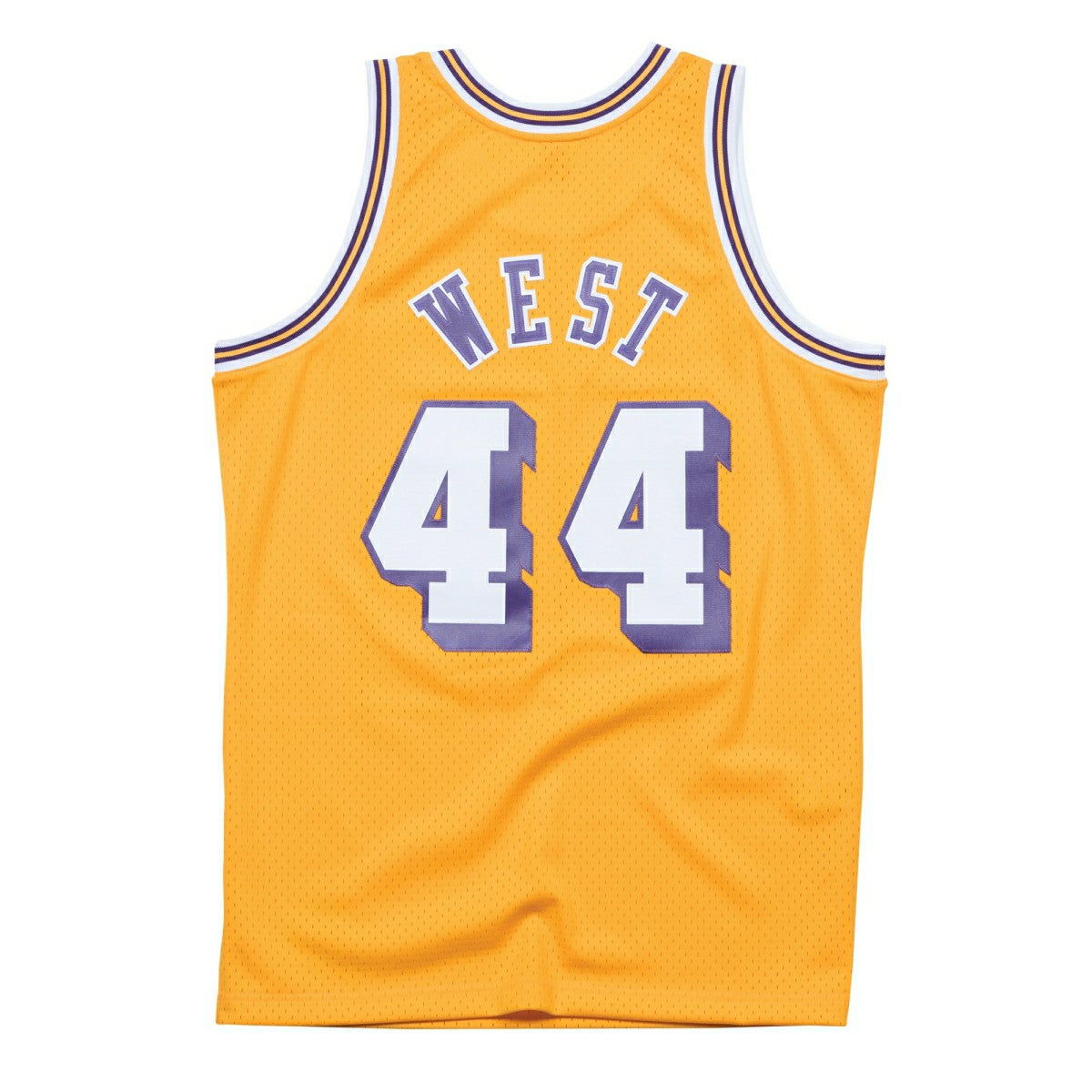 Jerry West #44 Los Angeles Lakers 1971-72 Swingman NBA Jersey Yellow Taass US