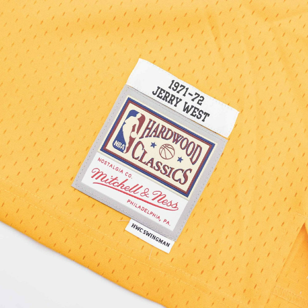 Jerry West #44 Los Angeles Lakers 1971-72 Swingman NBA Jersey Yellow Taass US