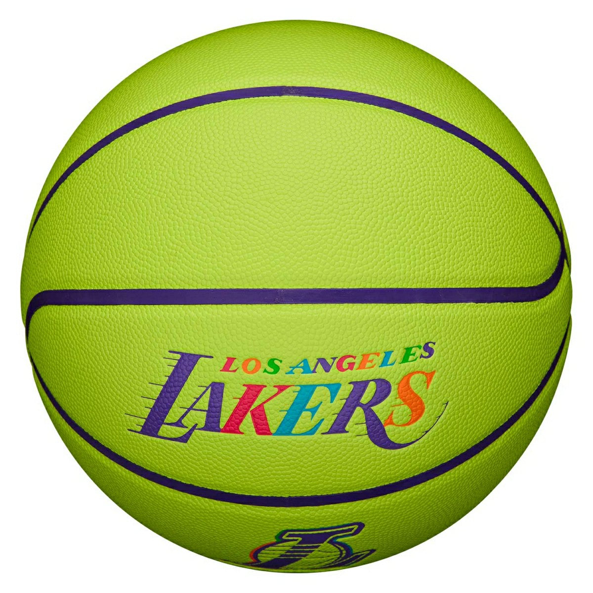 Los Angeles Lakers Neon Pop NBA Basketball (Size 7) Lifestyle