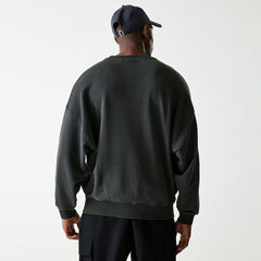 Los Angeles Lakers Washed Oversized NBA Crew Neck Sweater Dark Gray Lifestyle