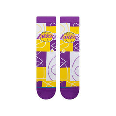 Los Angeles Lakers Zone Stance NBA Crew Socks Taass US