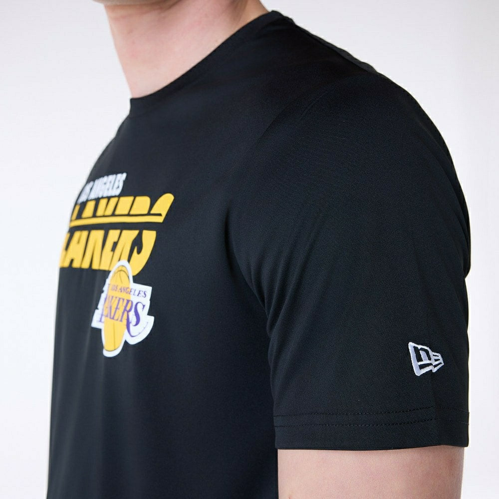 Los Angeles Lakers New Era Performance NBA T-Shirt Black Lifestyle
