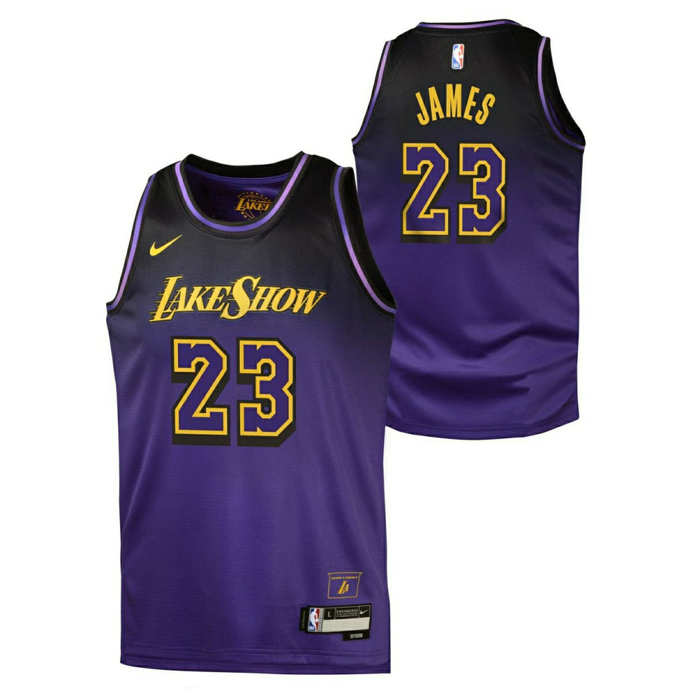 LeBron James #23 Los Angeles Lakers 2024-25 City Edition Nike Swingman NBA Jersey (YOUTH) Classic