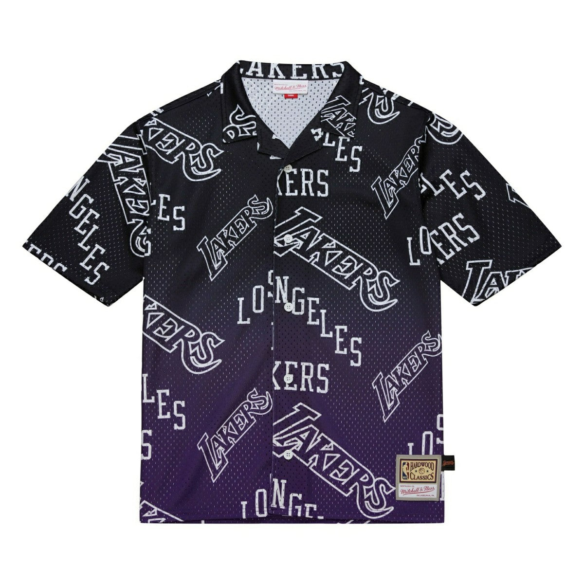 Los Angeles Lakers Mitchell & Ness Destination Leisure Button Up NBA Shirt Classic