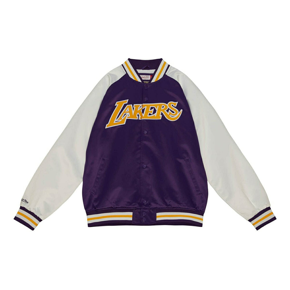 Los Angeles Lakers Primetime Mitchell & Ness Lightweight Satin NBA Jacket Taass for sale