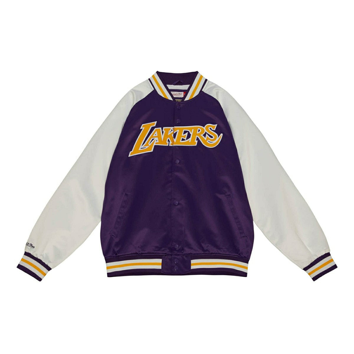 Los Angeles Lakers Primetime Mitchell & Ness Lightweight Satin NBA Jacket Taass for sale