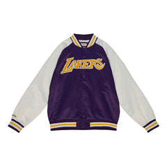 Los Angeles Lakers Primetime Mitchell & Ness Lightweight Satin NBA Jacket Taass for sale