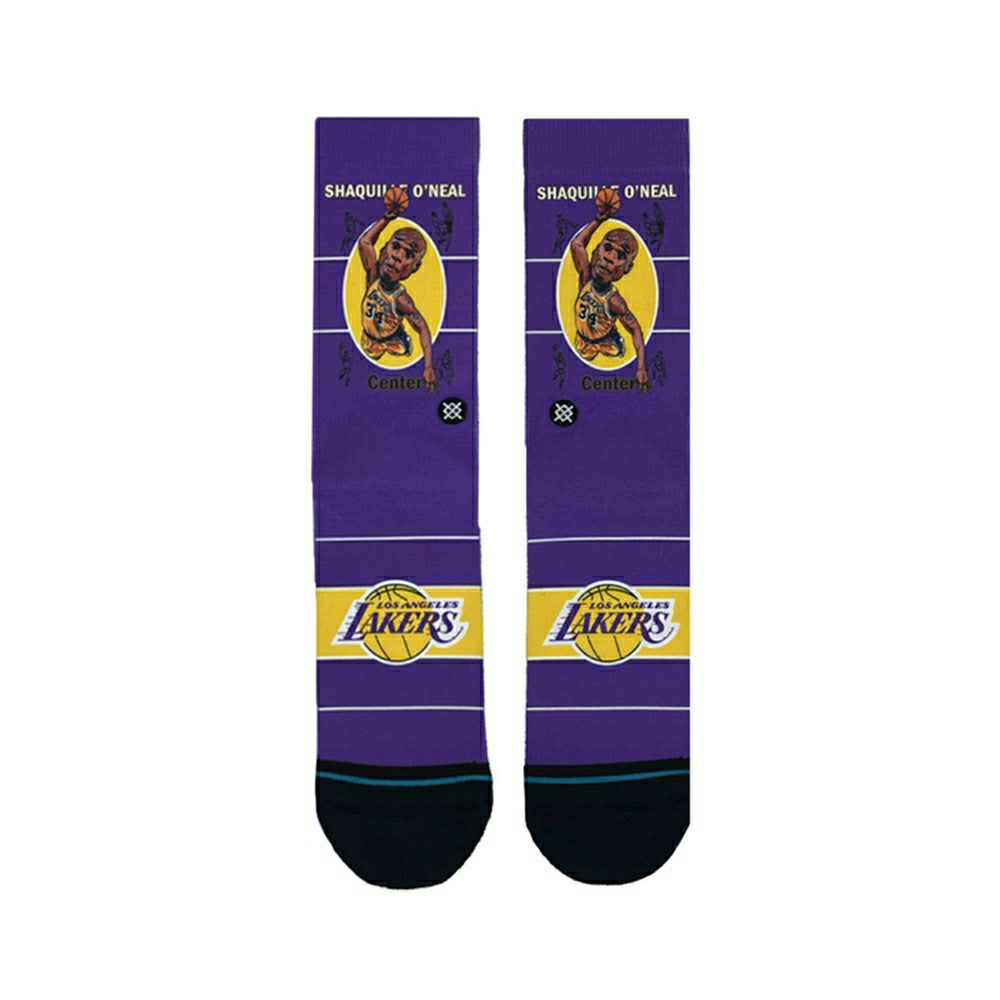 Shaq O'Neal Los Angeles Lakers Big Head Stance Crew Socks Taass US