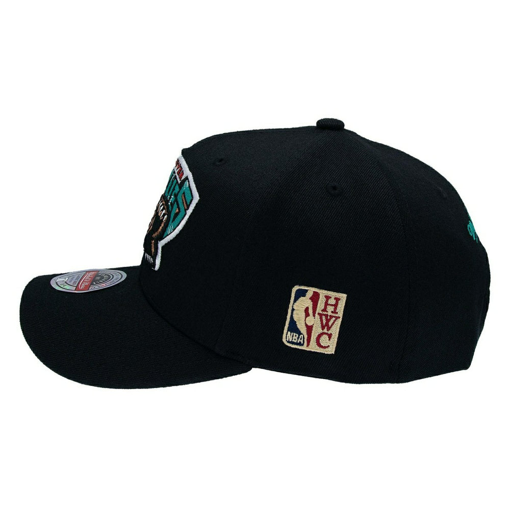 Vancouver Grizzlies Team Logo Classic Red Stretch-Snap NBA Cap Black Taass for sale