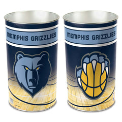 Memphis Grizzlies WinCraft Metal NBA Wastebasket Taass for sale