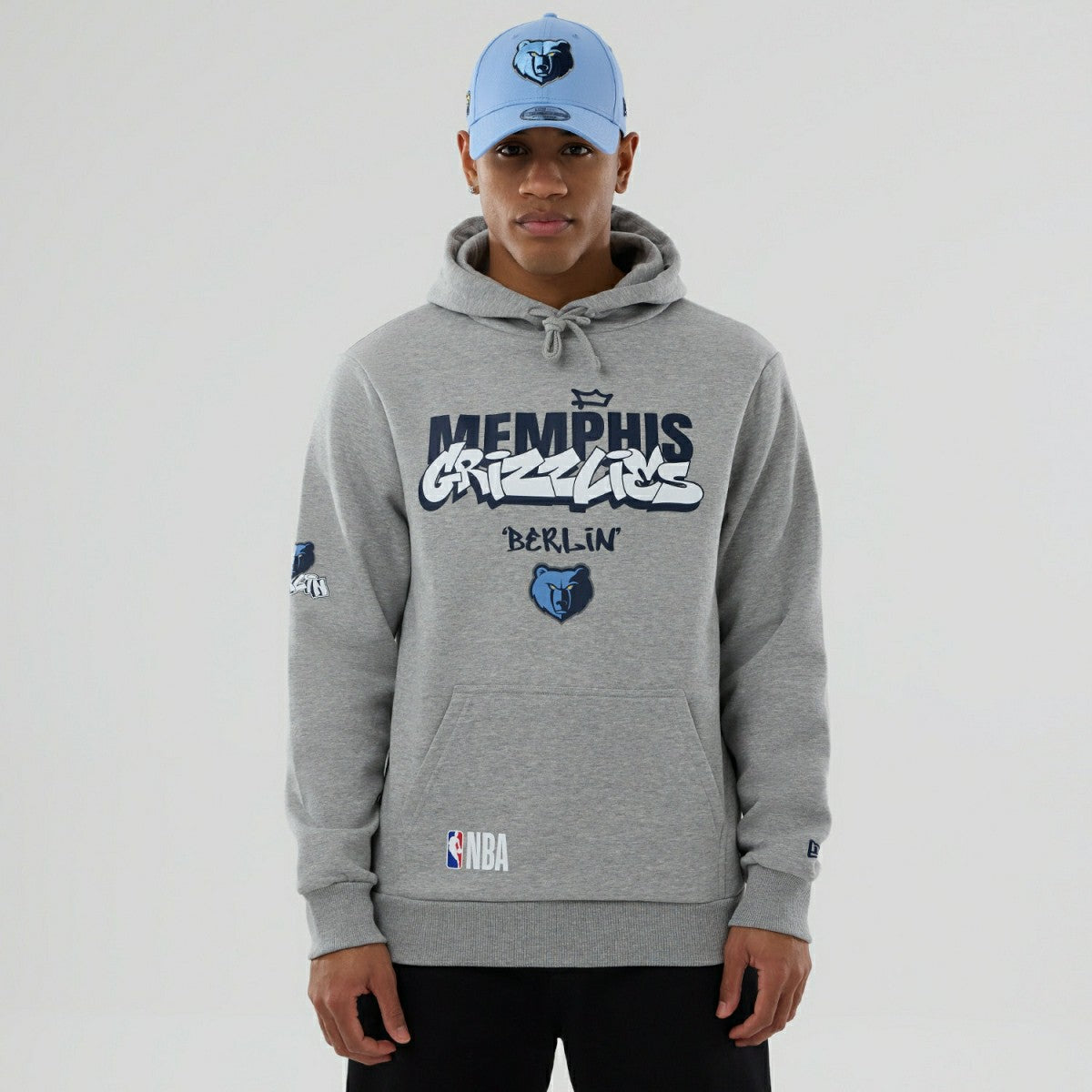 Memphis Grizzlies 2026 NBA Berlin Game Hoodie Gray Taass for sale