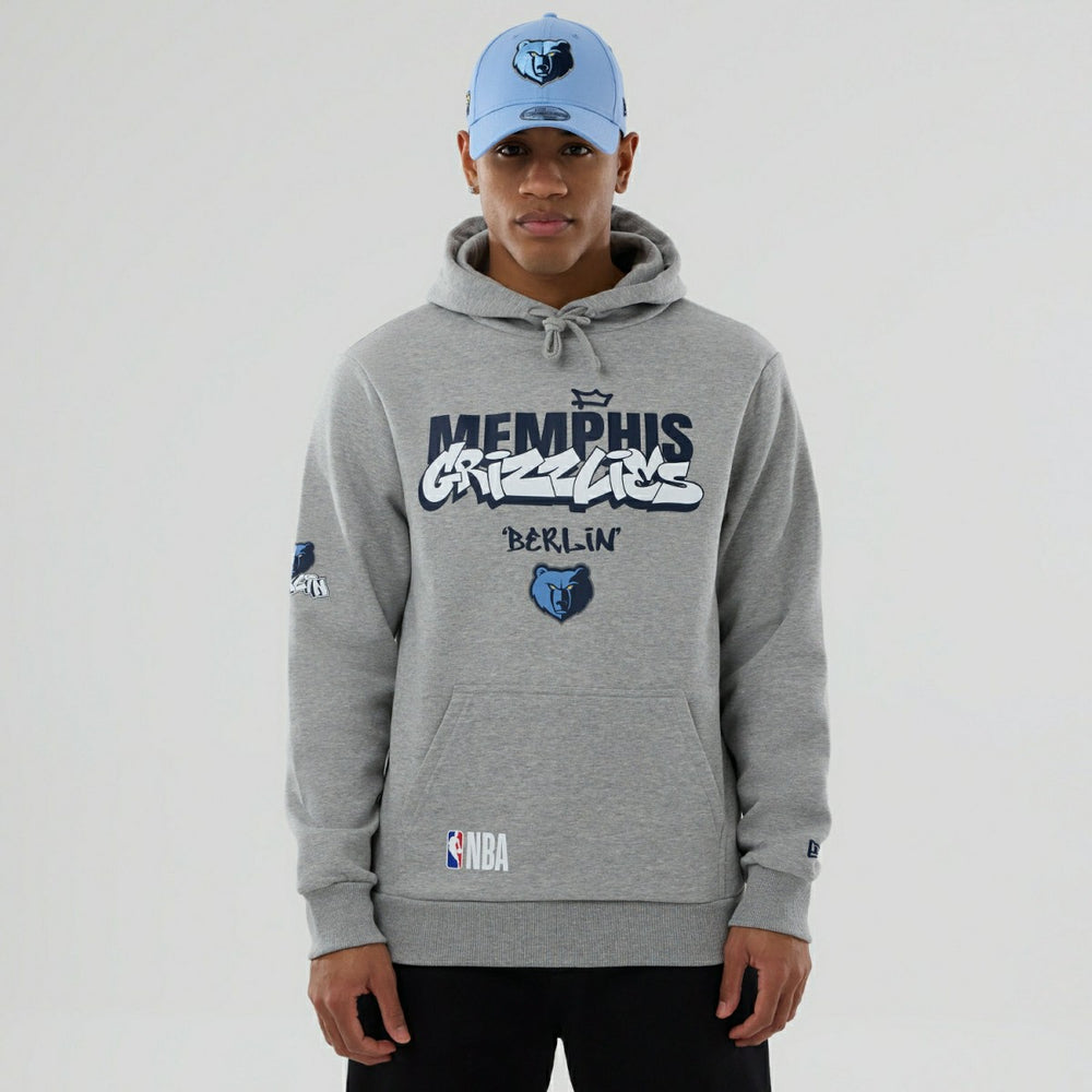Memphis Grizzlies 2026 NBA Berlin Game Hoodie Gray Taass for sale