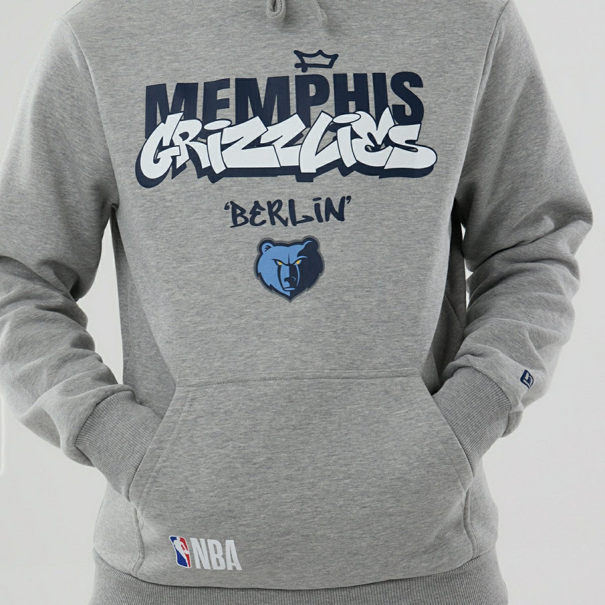 Memphis Grizzlies 2026 NBA Berlin Game Hoodie Gray Taass for sale