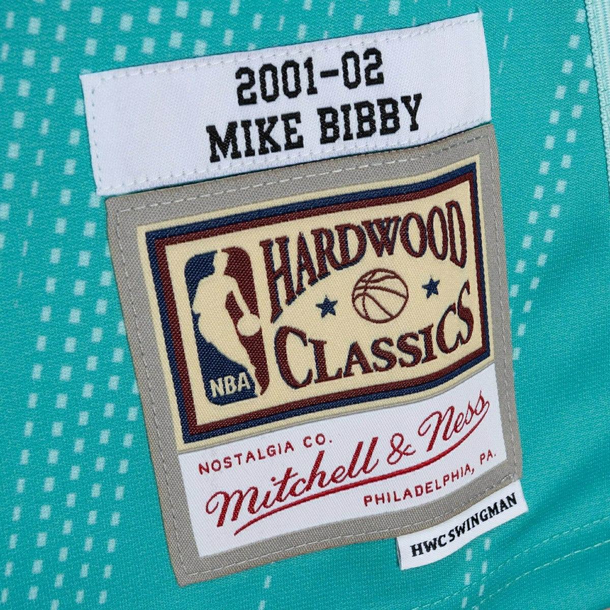 Mike Bibby #10 Vancouver Grizzlies Monochrome Mitchell & Ness Swingman NBA Jersey Teal Classic
