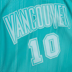 Mike Bibby #10 Vancouver Grizzlies Monochrome Mitchell & Ness Swingman NBA Jersey Teal Classic