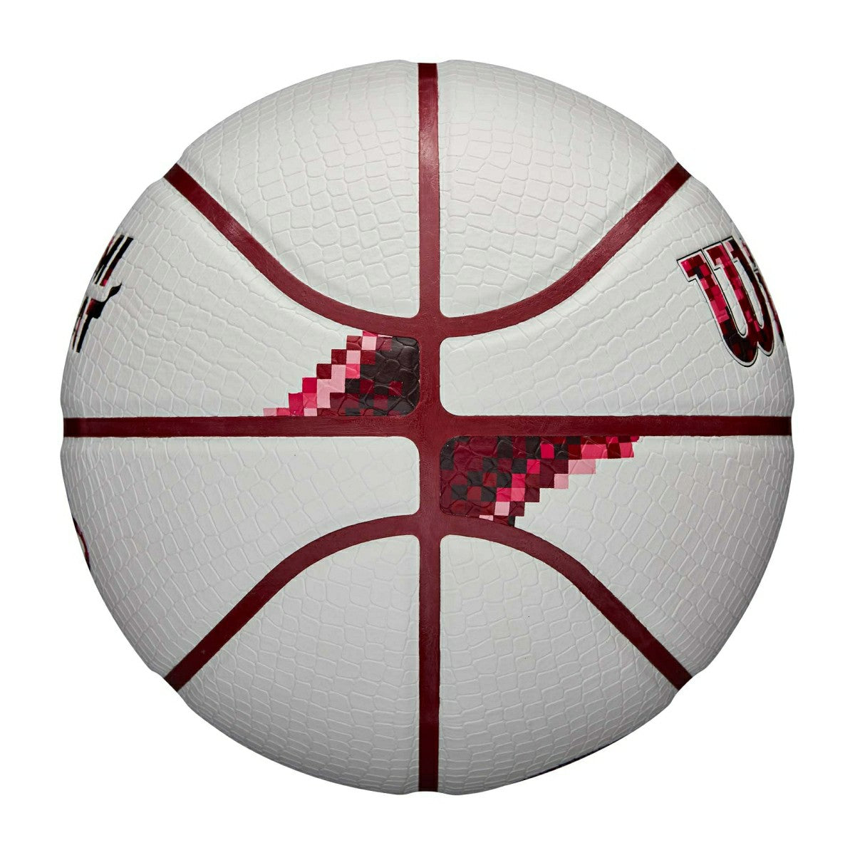 Miami Heat Pixel NBA Basketball White (Size 7) Fashion