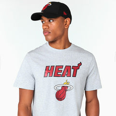 Miami Heat Team Logo NBA T-Shirt Gray Classic