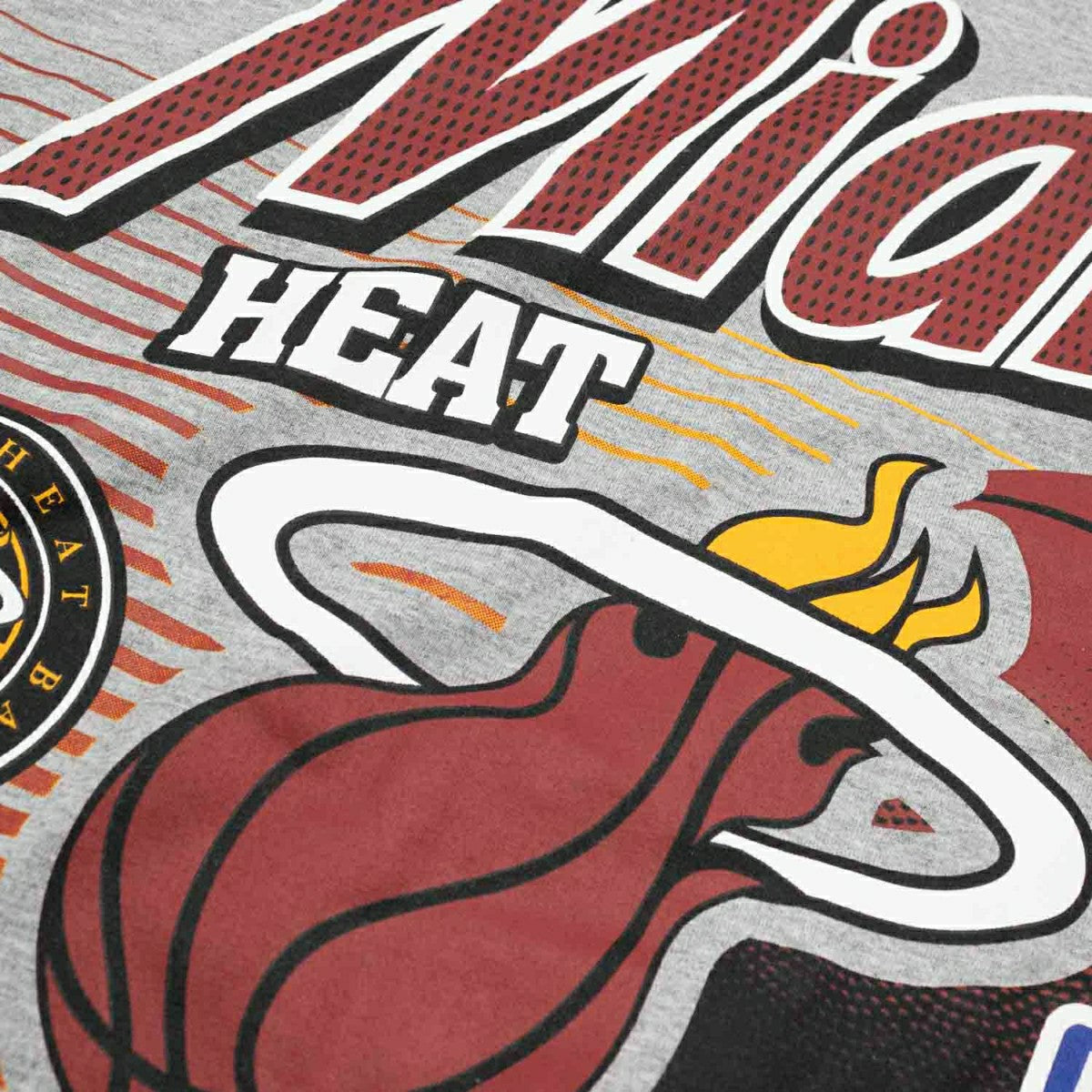 Miami Heat Sport Classics Oversized NBA T-Shirt Gray Fashion