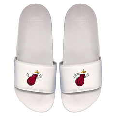 Miami Heat Primary Logo ISlide NBA Gel Slides White Taass sale