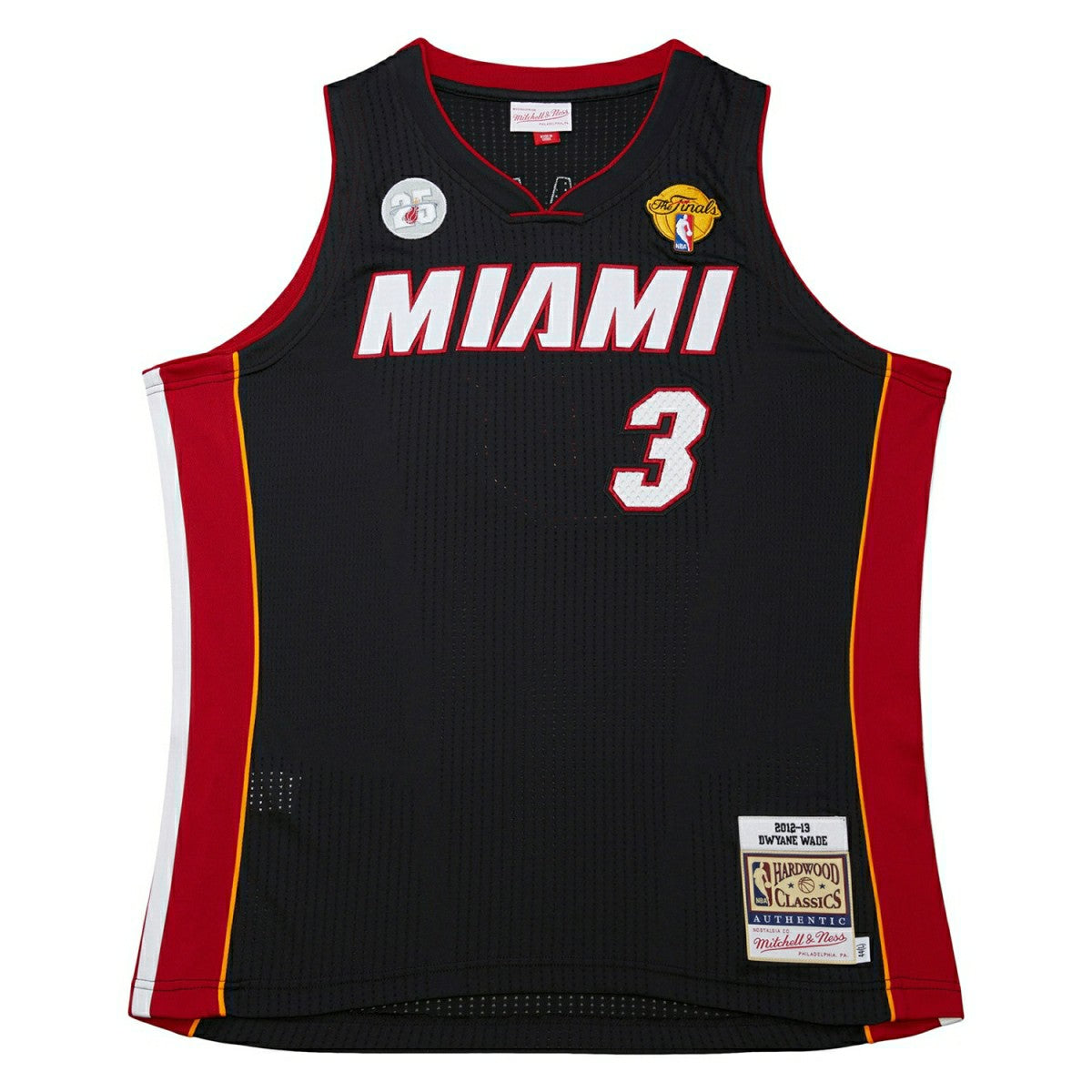 Dwyane Wade #3 Miami Heat 2012-13 Mitchell & Ness Authentic NBA Jersey Black Taass US
