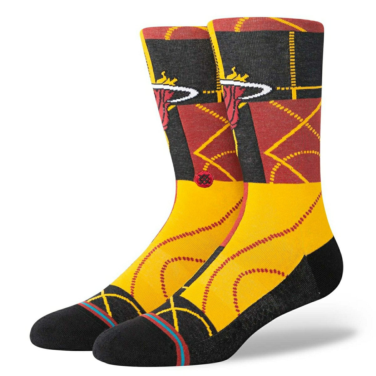 Miami Heat Zone Stance NBA Crew Socks Fashion