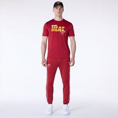 Miami Heat New Era Performance NBA T-Shirt Red Classic
