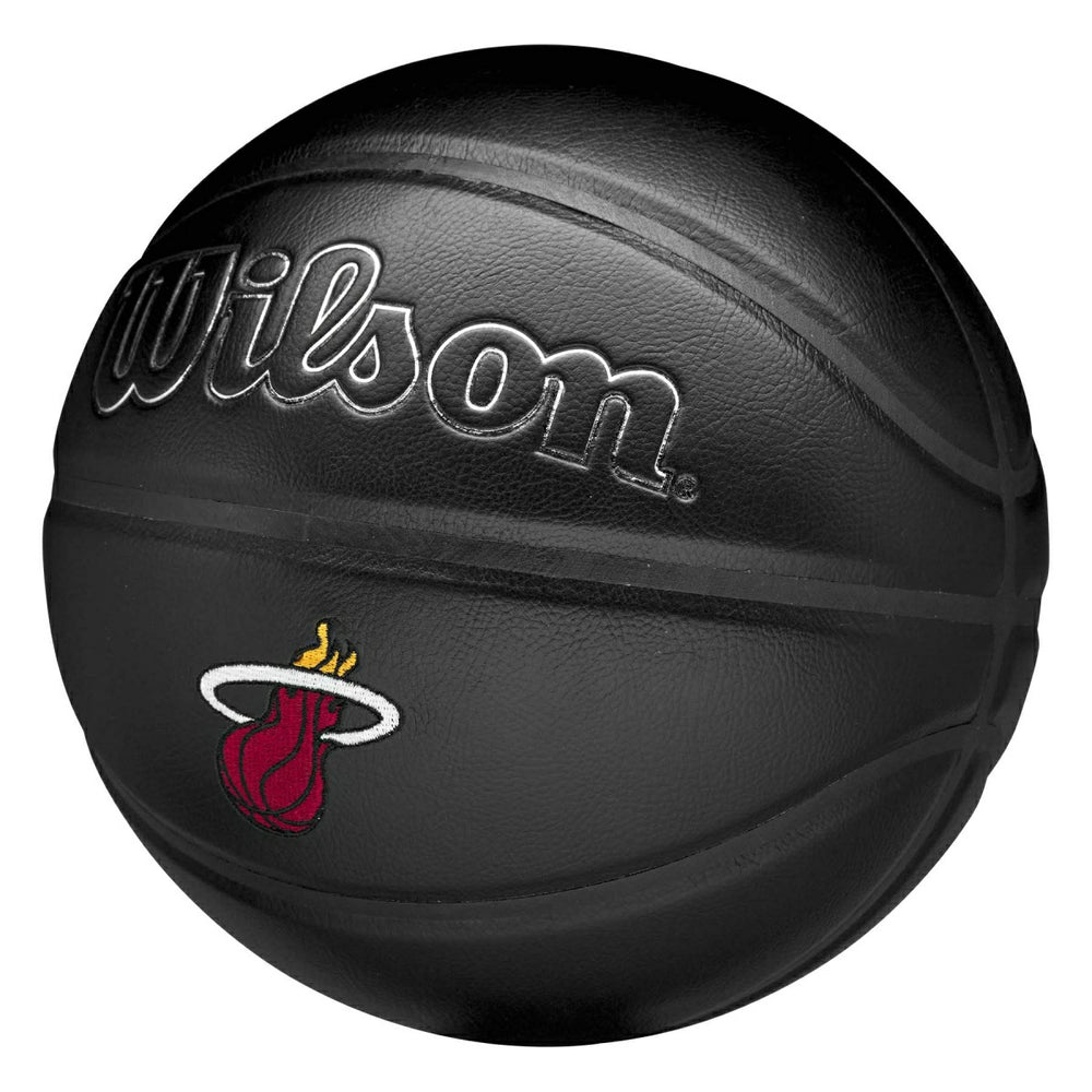 Miami Heat Premiere Wilson NBA Basketball Black (Size 7) Taass US