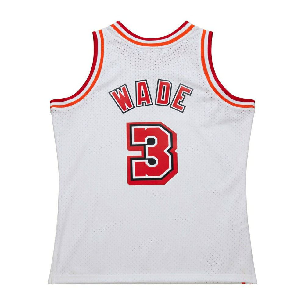 Dwyane Wade #3 Miami Heat 2007-08 Mitchell & Ness Swingman NBA Jersey White Classic