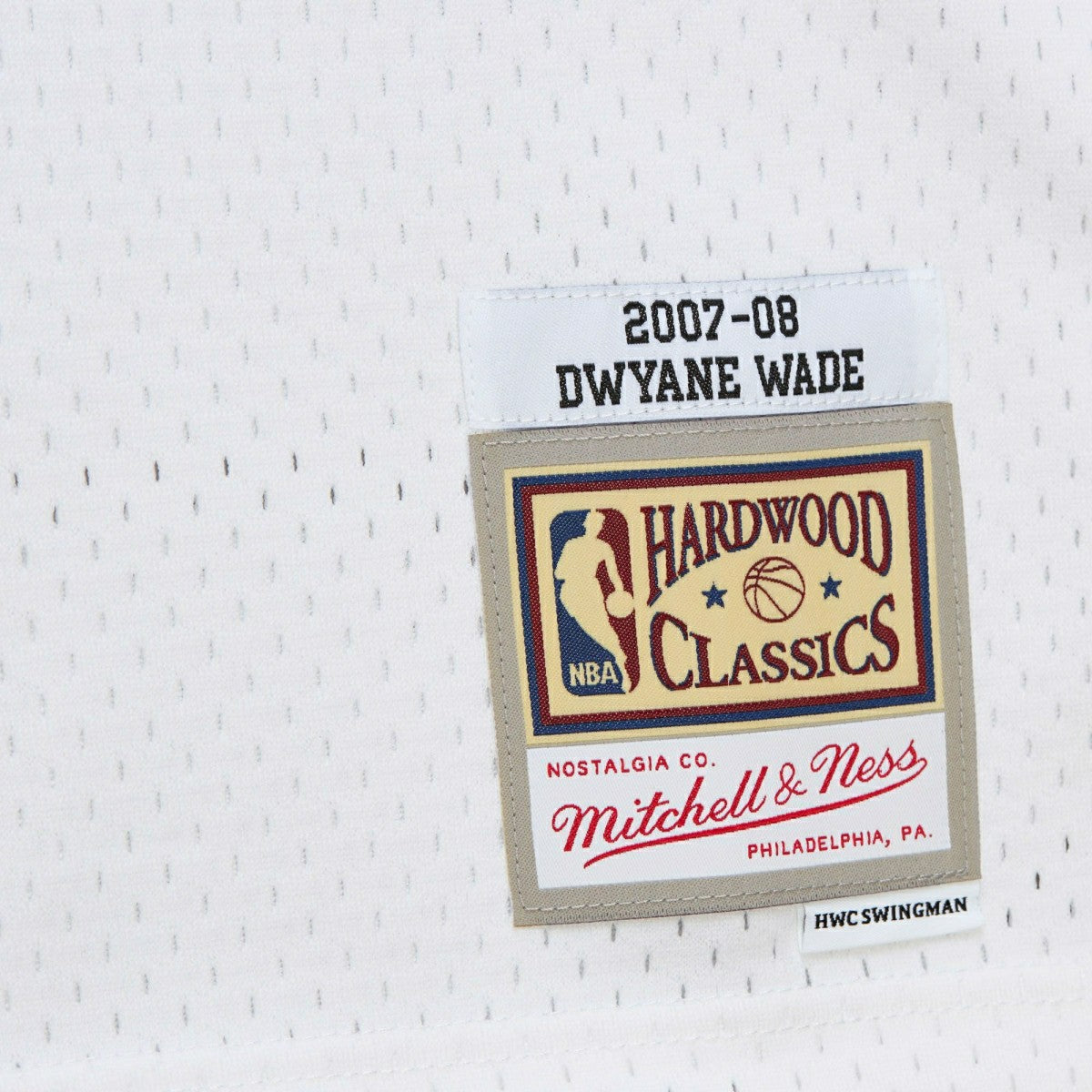 Dwyane Wade #3 Miami Heat 2007-08 Mitchell & Ness Swingman NBA Jersey White Classic
